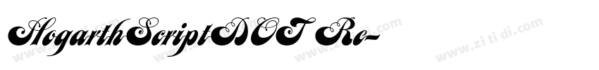 HogarthScriptDOT Re字体转换